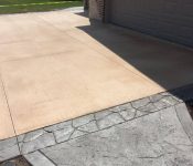 Driveway and Sidewalk After